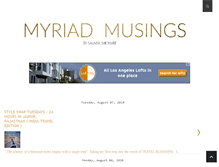 Tablet Screenshot of myriadmusings.net